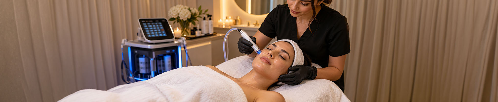 Image depicting Hydro Facial vs. Traditional Facial- Which Is Right for Your Skin?